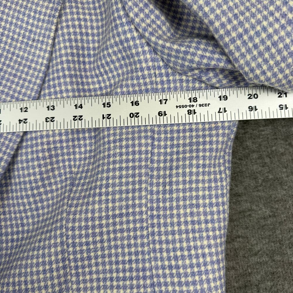 VTG Pendleton Pure Wool Plaid Blazer Single Button Jacket Shoulder Pads Sz Small - Picture 8 of 11